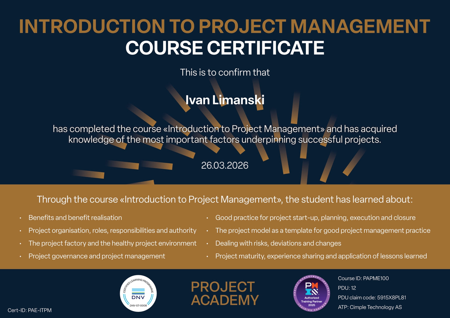 Introduction to Project Management | Self-Paced